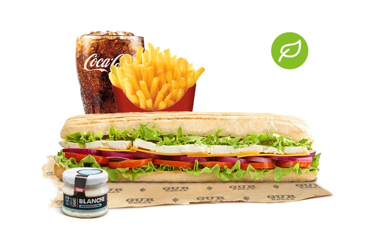 Menu sandwich fromage