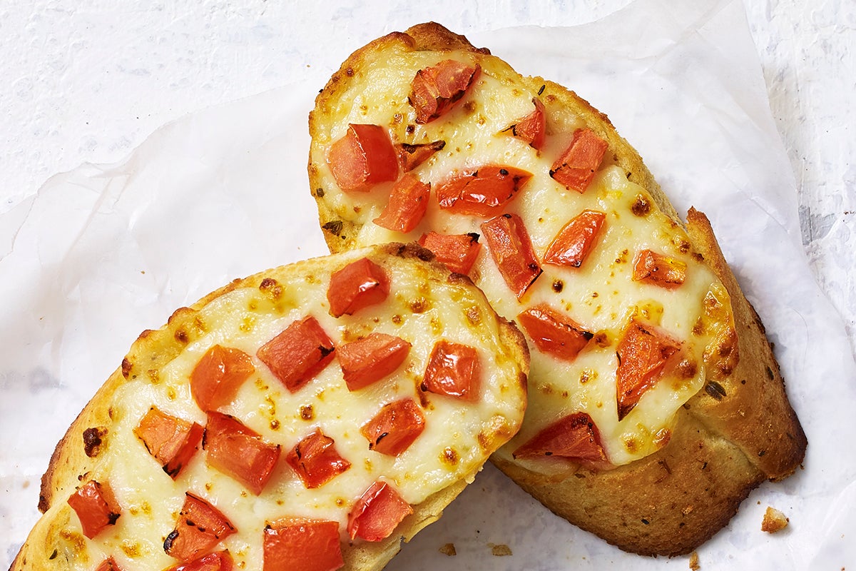 Pains à l'ail Mozzarella et Tomates Fraîches (x2)
