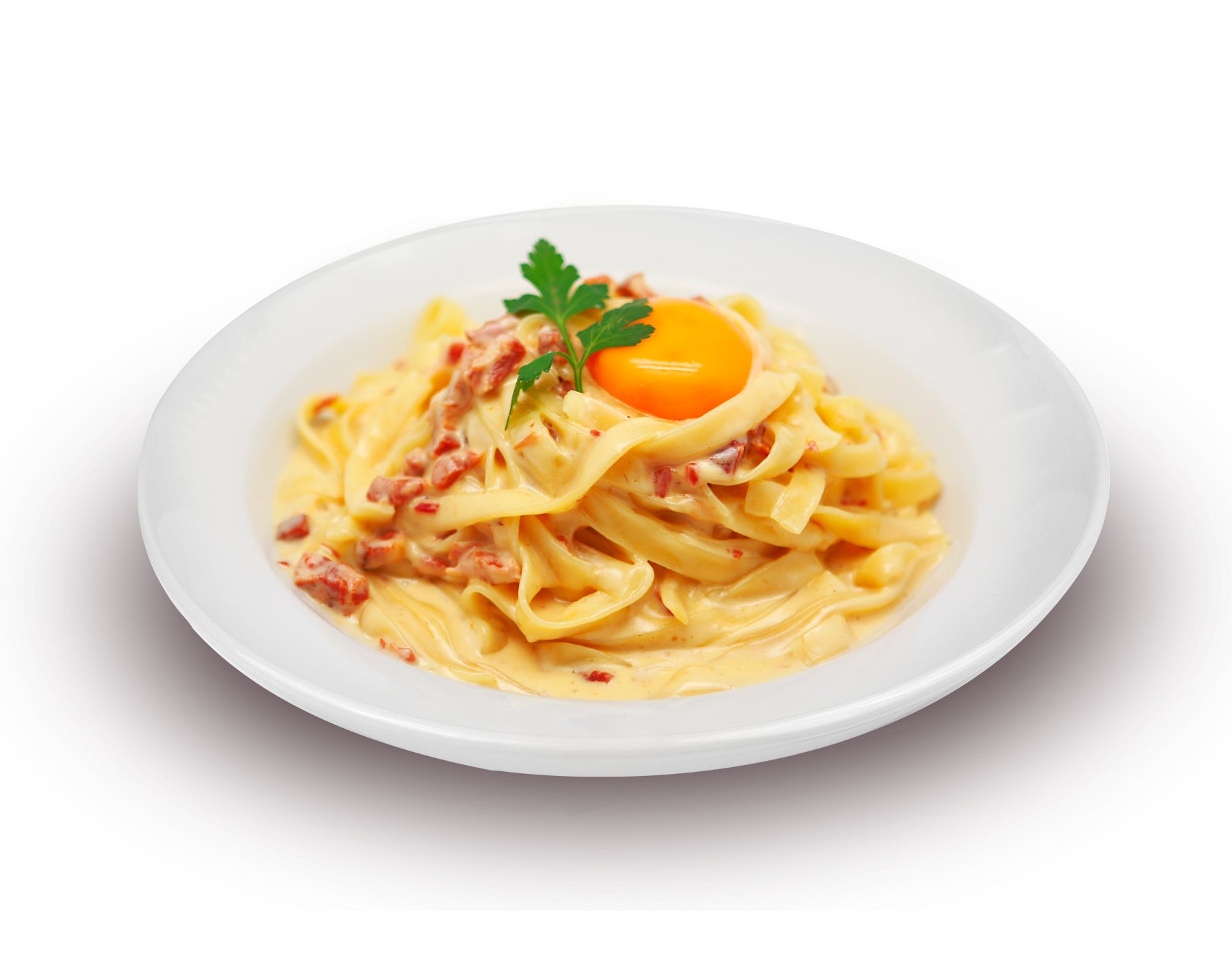 Tagliatelles à la carbonara