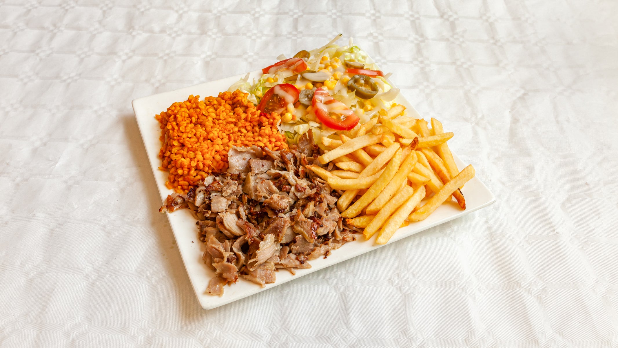 Menu assiette kebab