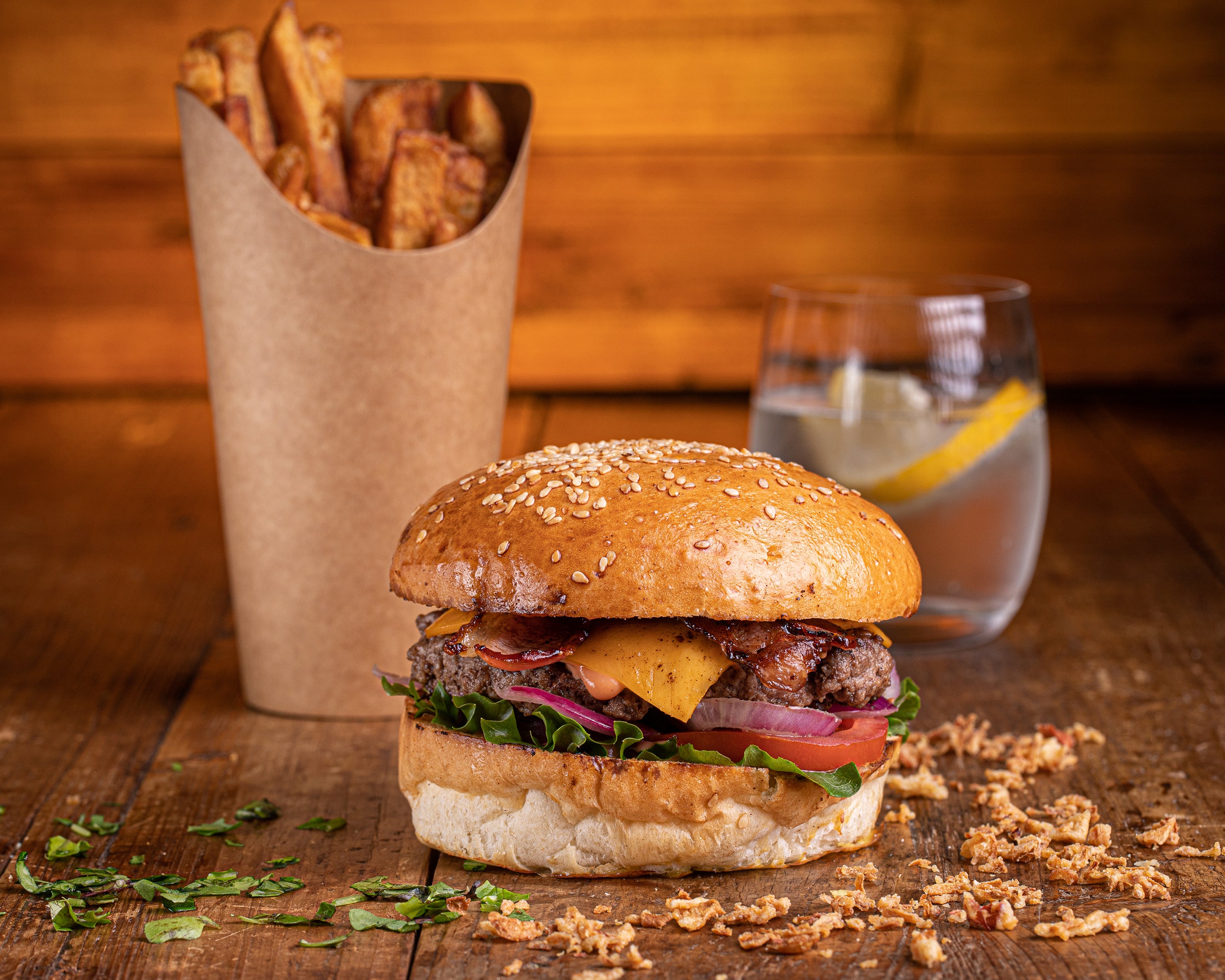 CHEESEBURGER BACON + FRITES