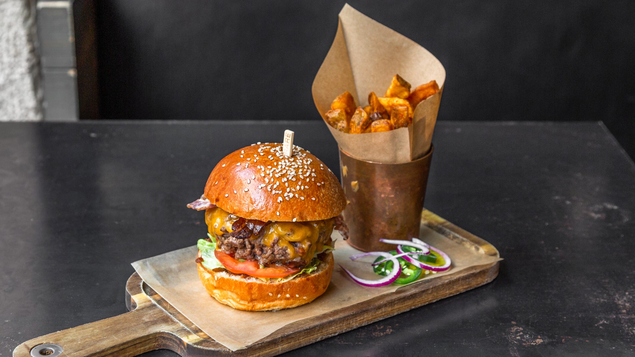 Bacon cheese burger