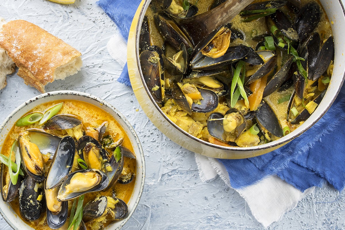 1 Moule au Curry  = 1 Moule au choix Offerte