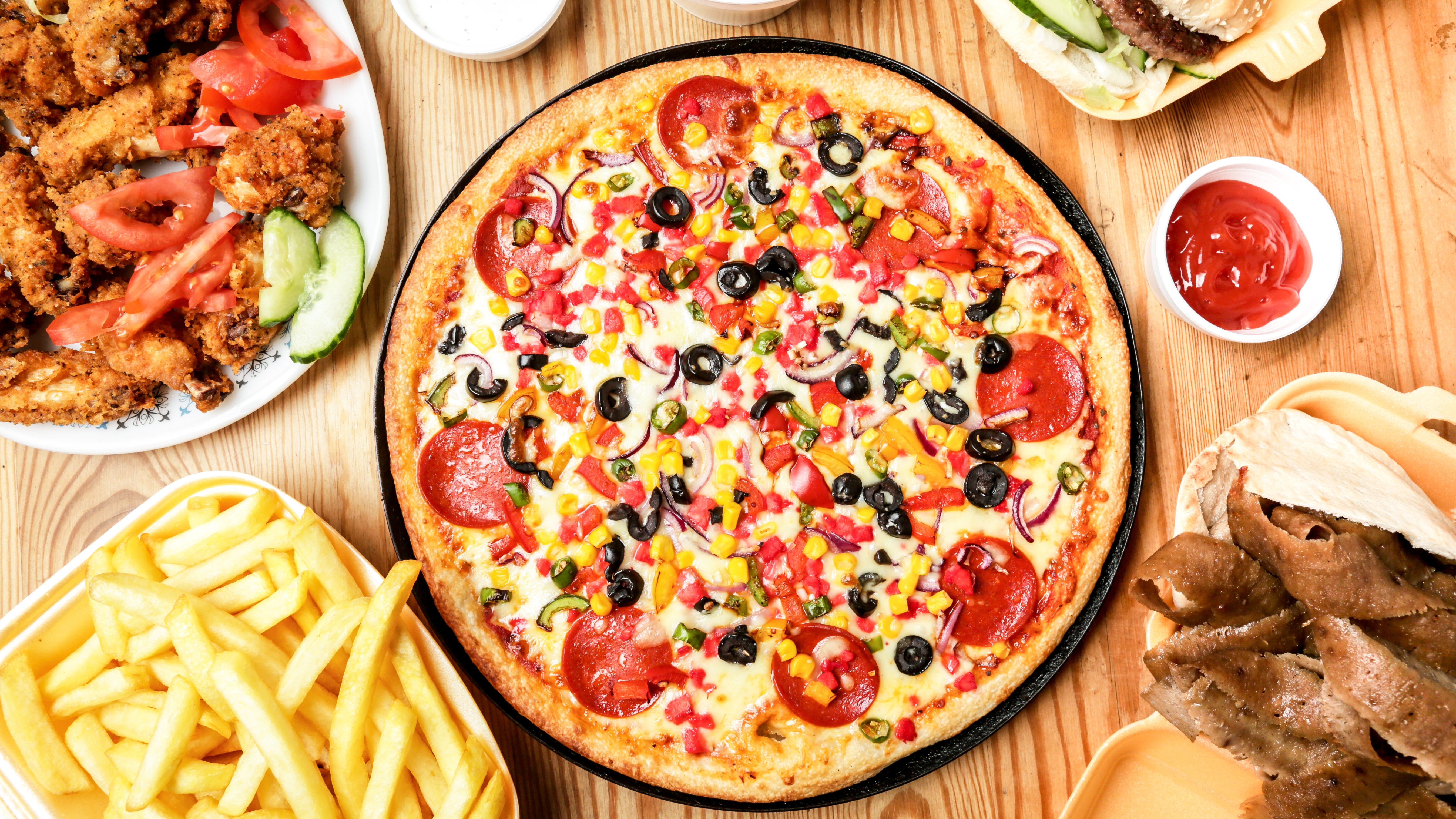 New York’s Pizza delivery from Cathays Order with Deliveroo