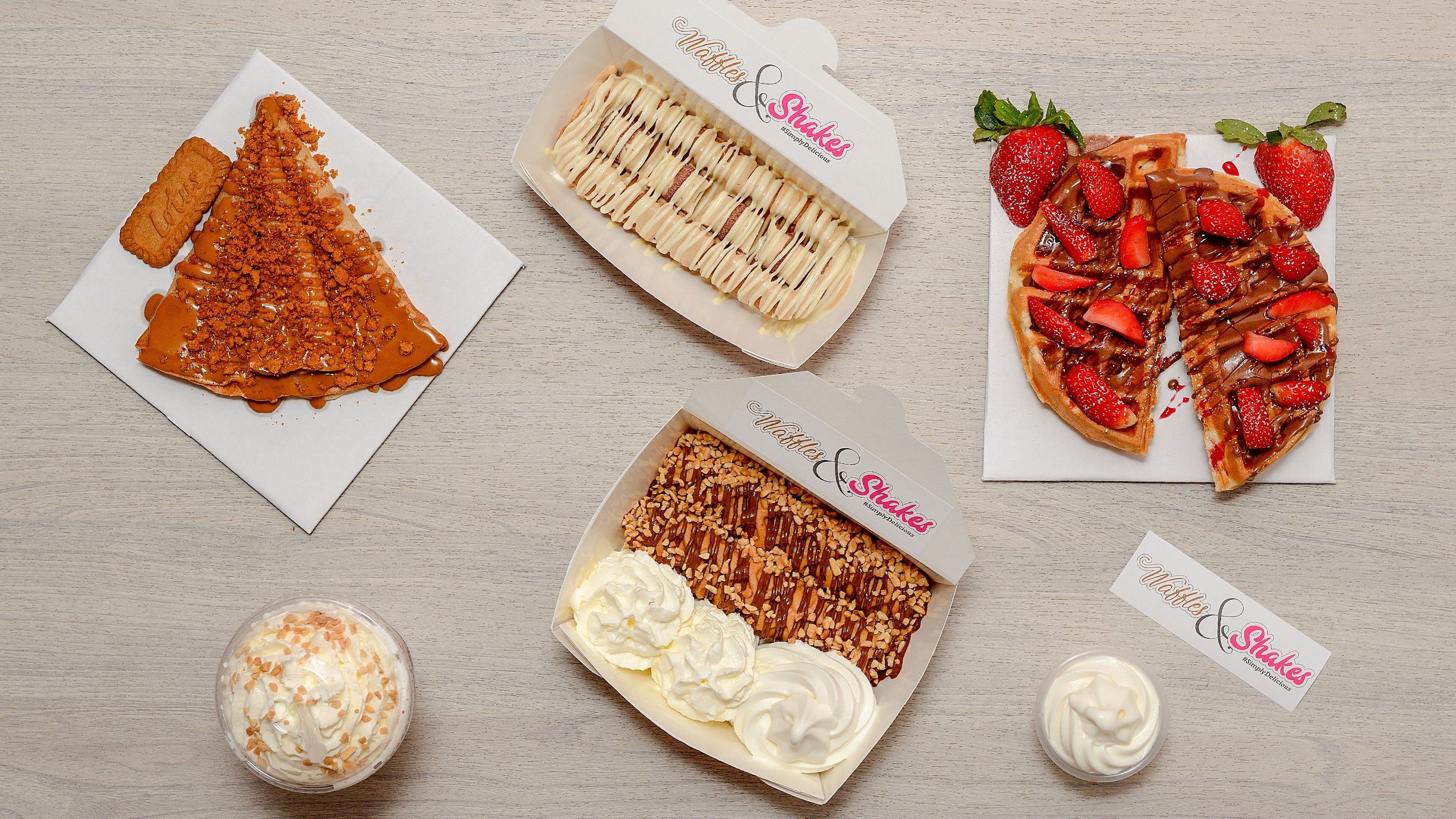 Waffle and Shakes Ltd delivery from Evington Order with Deliveroo