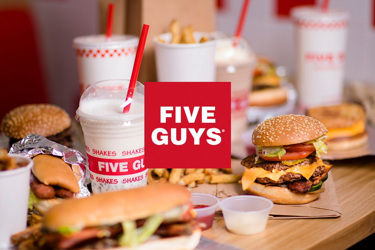 Five Guys entrega desde Moscardó Pide comida con Deliveroo
