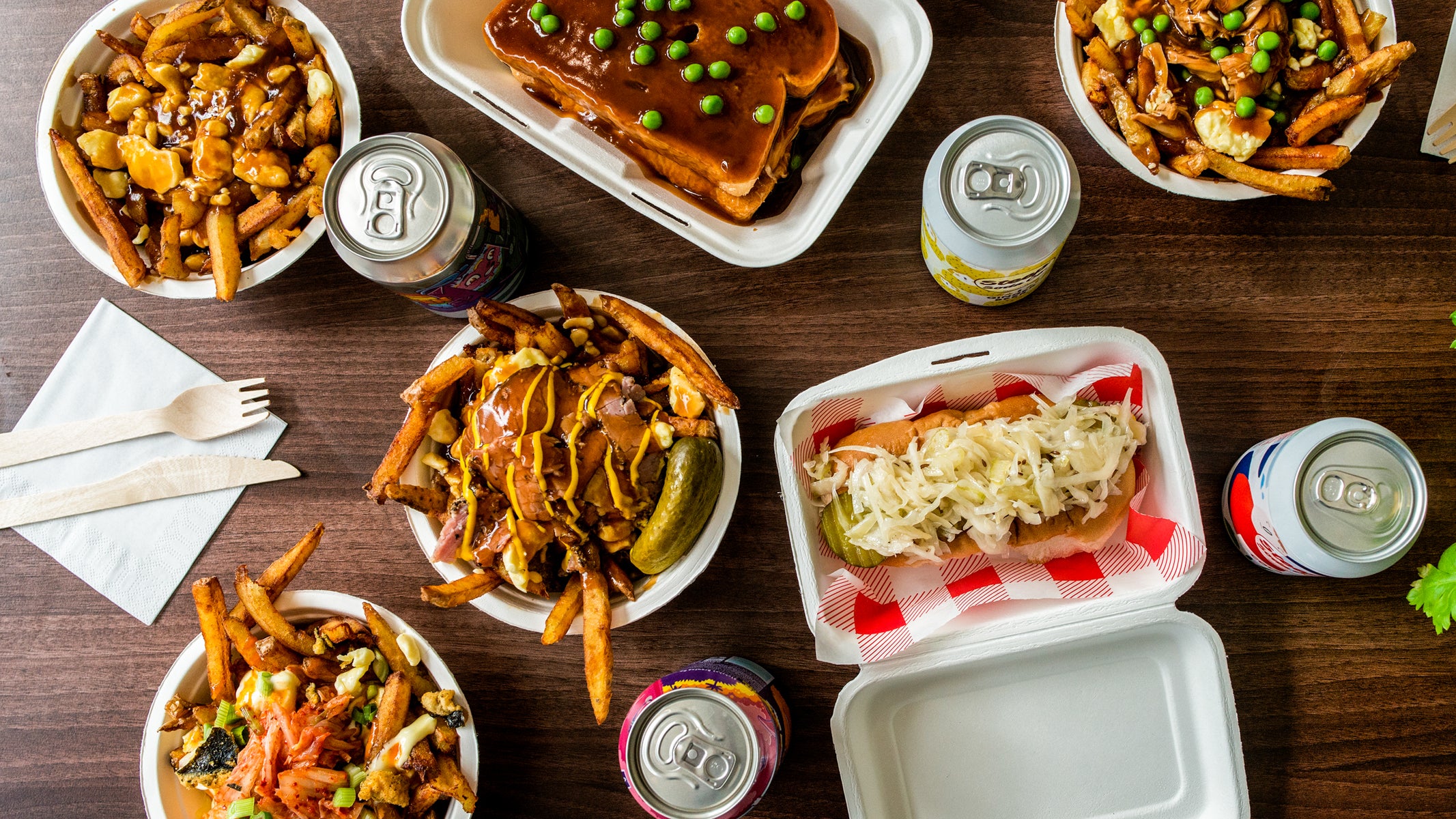 Blue Caribou Snack bar du Quebec delivery from Manchester Central