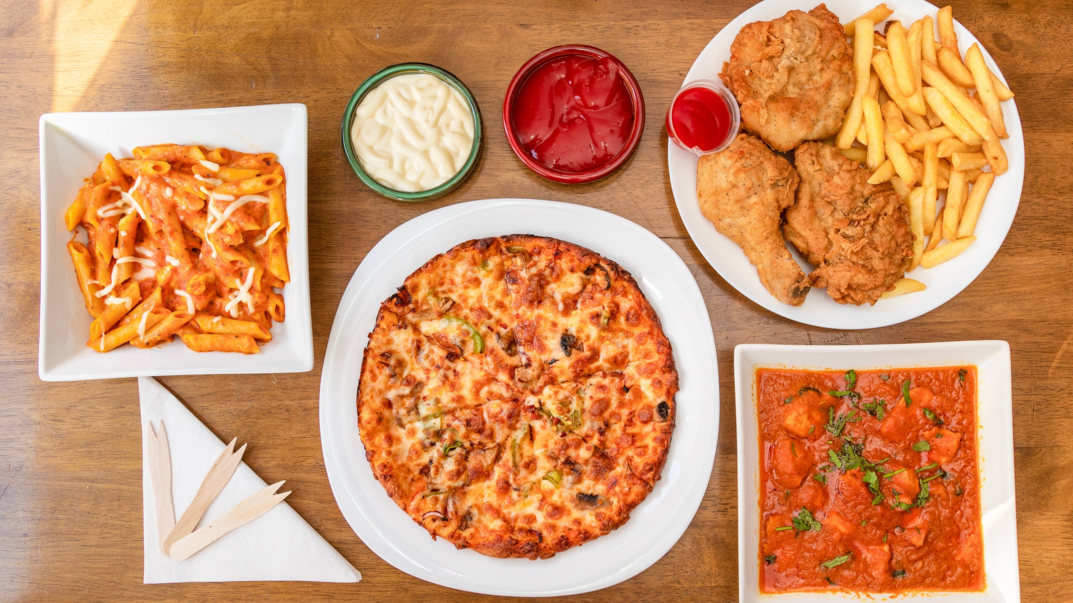 Tyson Pasta, Pizza and Burgers delivery from Bow Order with Deliveroo