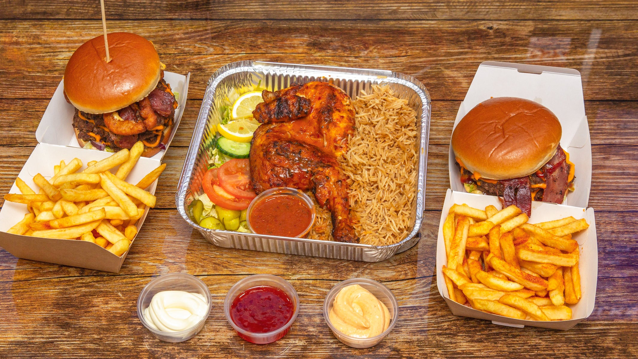 Burgerbox delivery from Fallowfield Order with Deliveroo