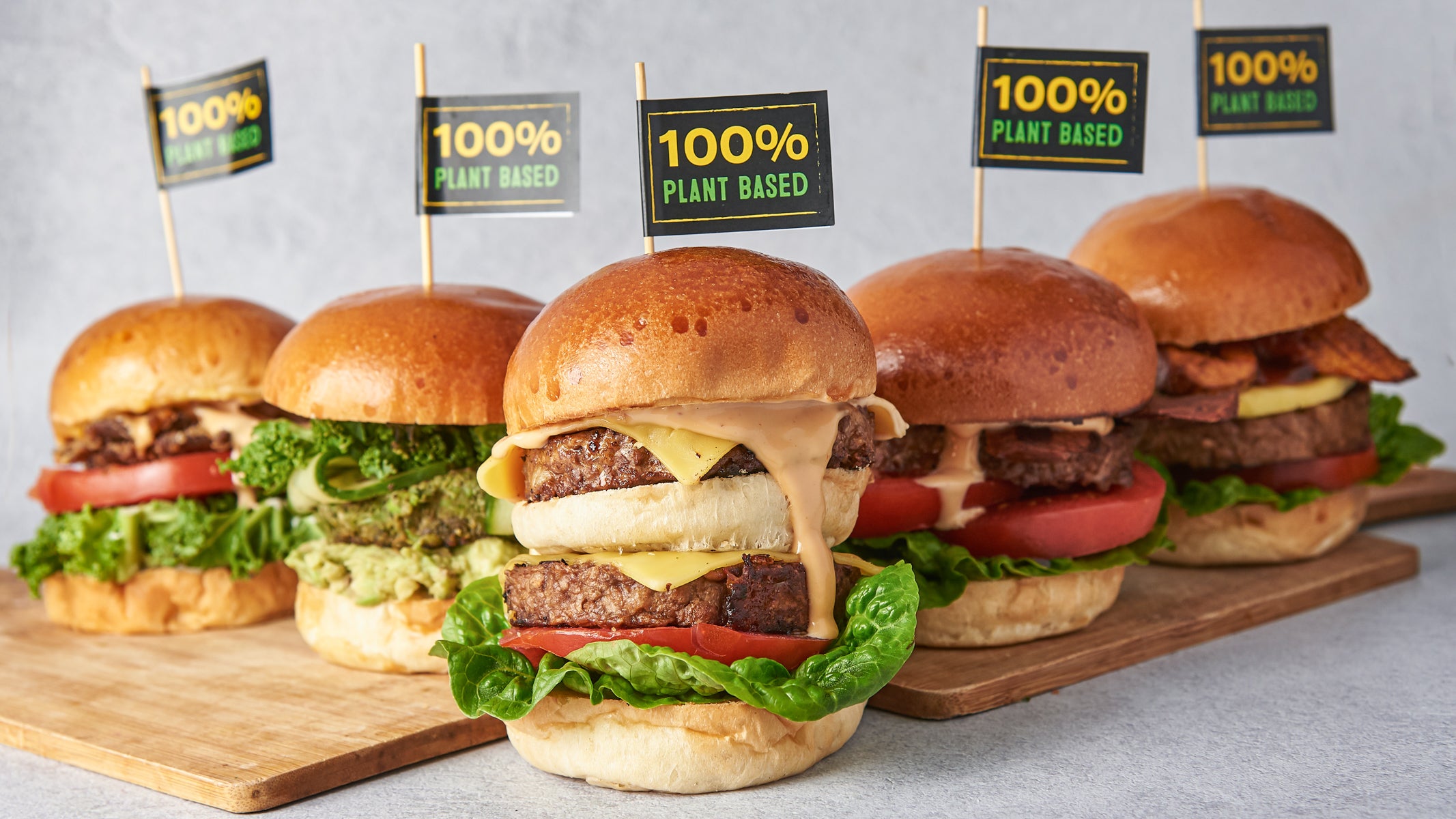 Plant Based Burger Co delivery from Fish Island Order