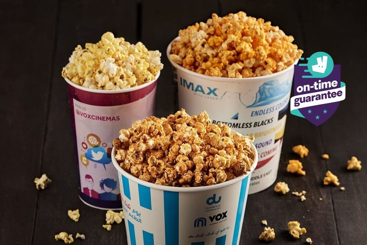 VOX Cinemas delivery from The Palm Order with Deliveroo