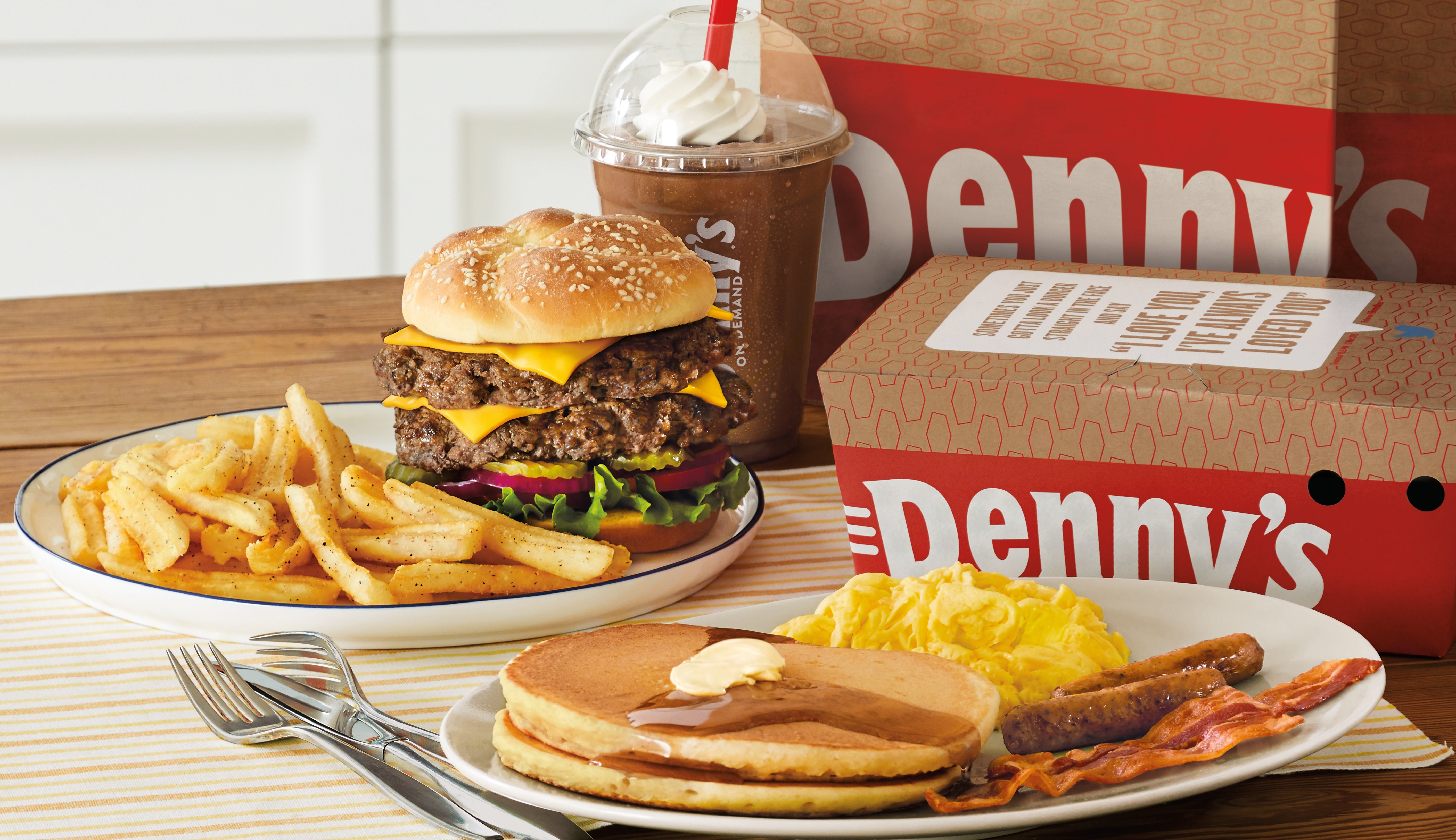 Denny's delivery from Al Zahiyah Order with Deliveroo